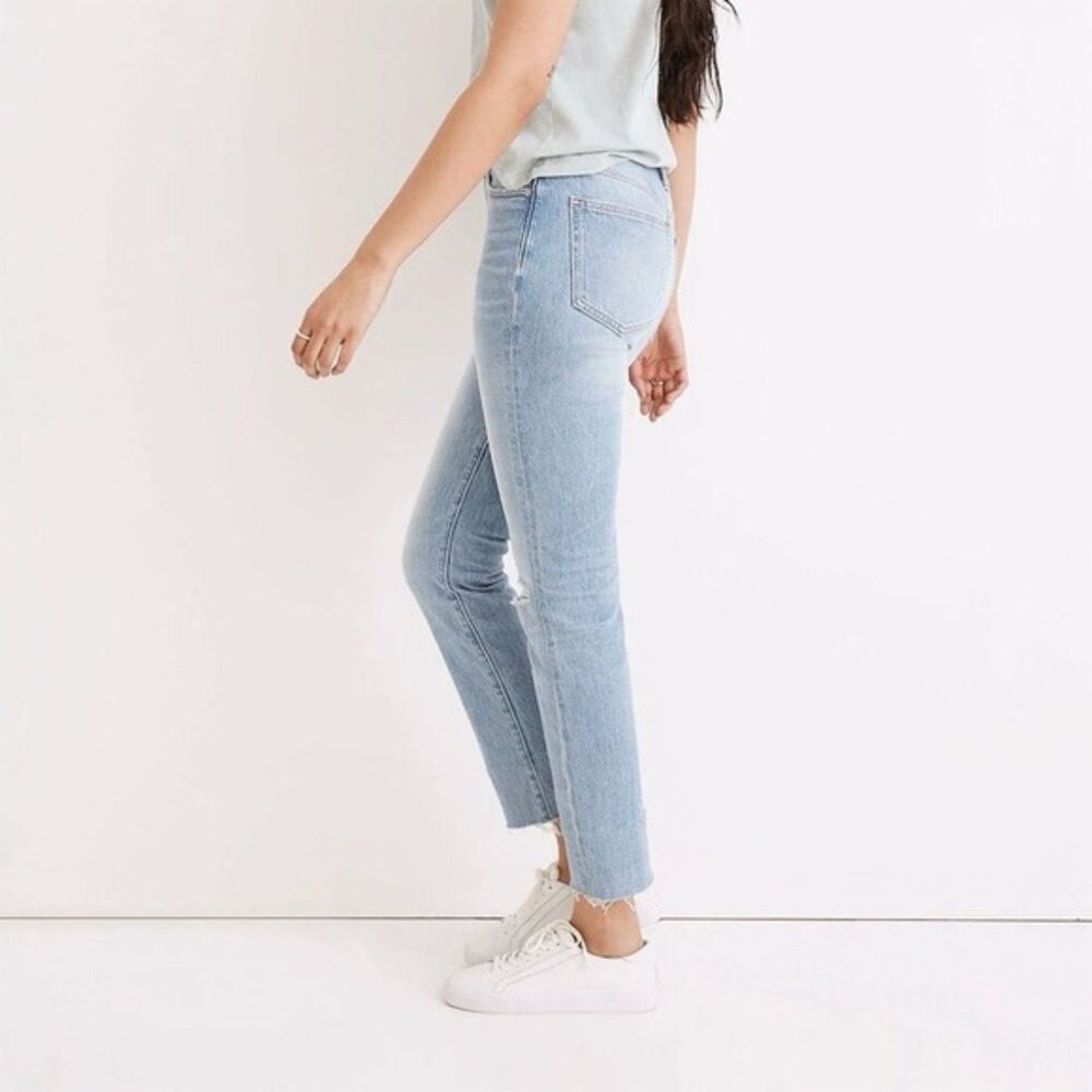 Madewell Women's Perfect Vintage Jean Size 25 Blue‎ Distressed Coney Wash - Picture 2 of 13